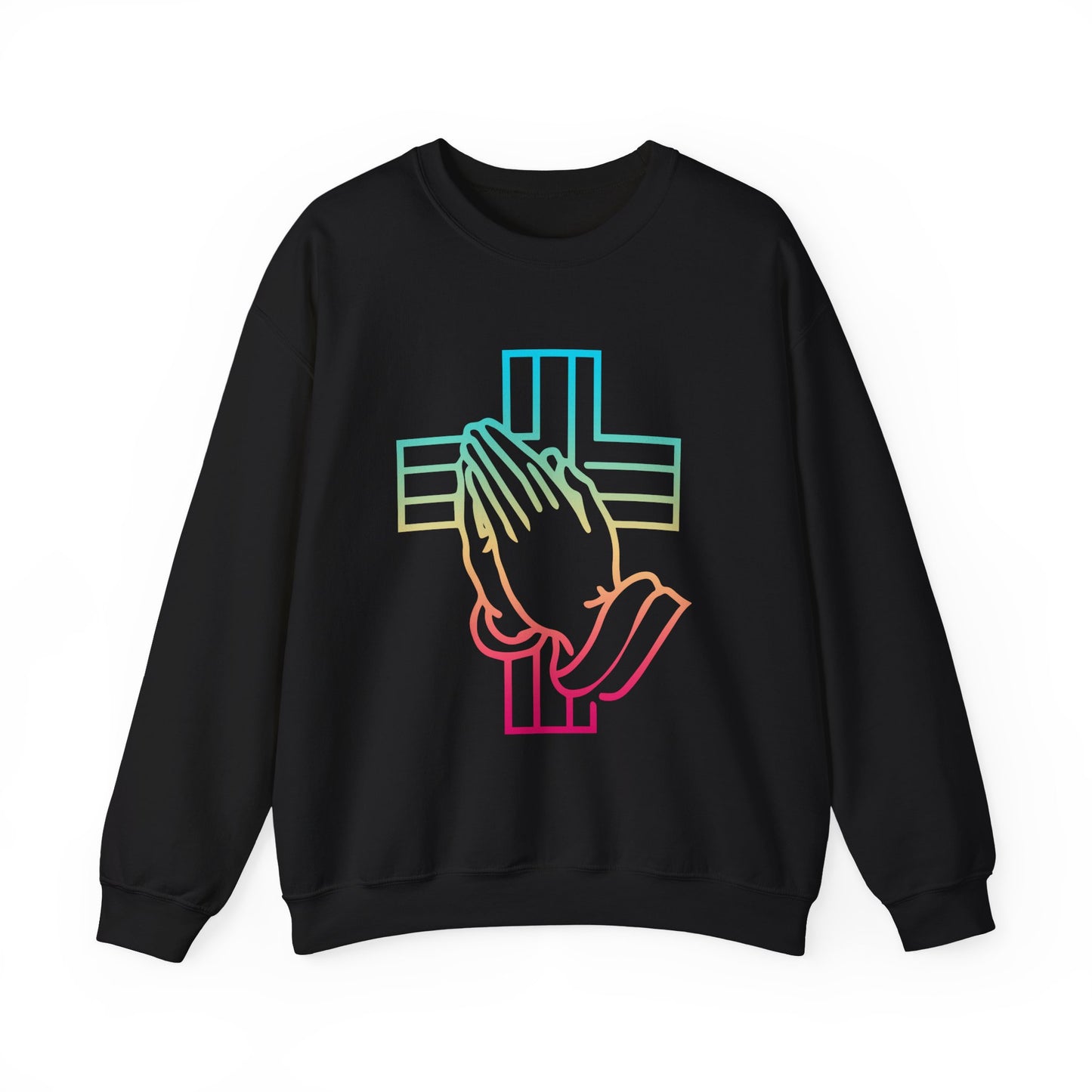 Praying Hands Faith Crewneck Sweatshirt