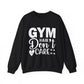 Gym Hair Don't Care Gym Crewneck Sweatshirt