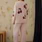 Fleece | Floral Cardigan and Pajamas
