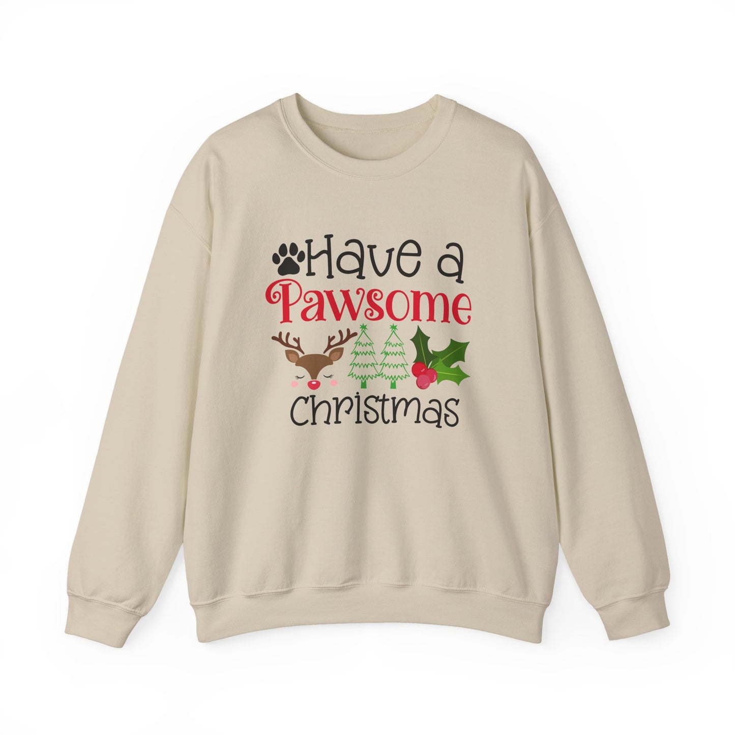 Have a Pawsome Christmas Crewneck Sweatshirt