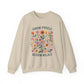 Grow Freely Bloom Wildly Motivational Crewneck Sweatshirt