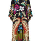 Peacock Printed Maxi Dress