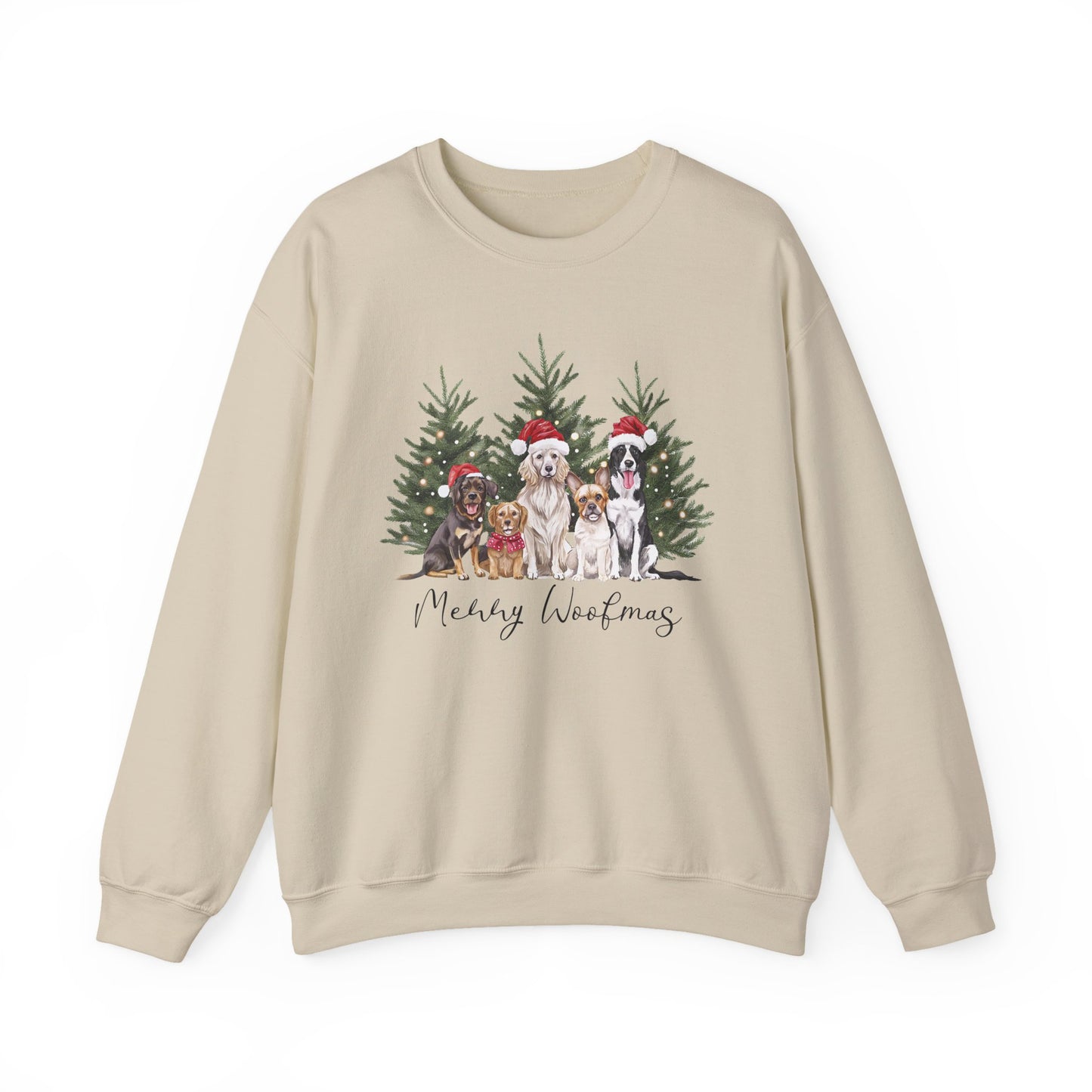 Merry Woofmas Christmas Crewneck Sweatshirt