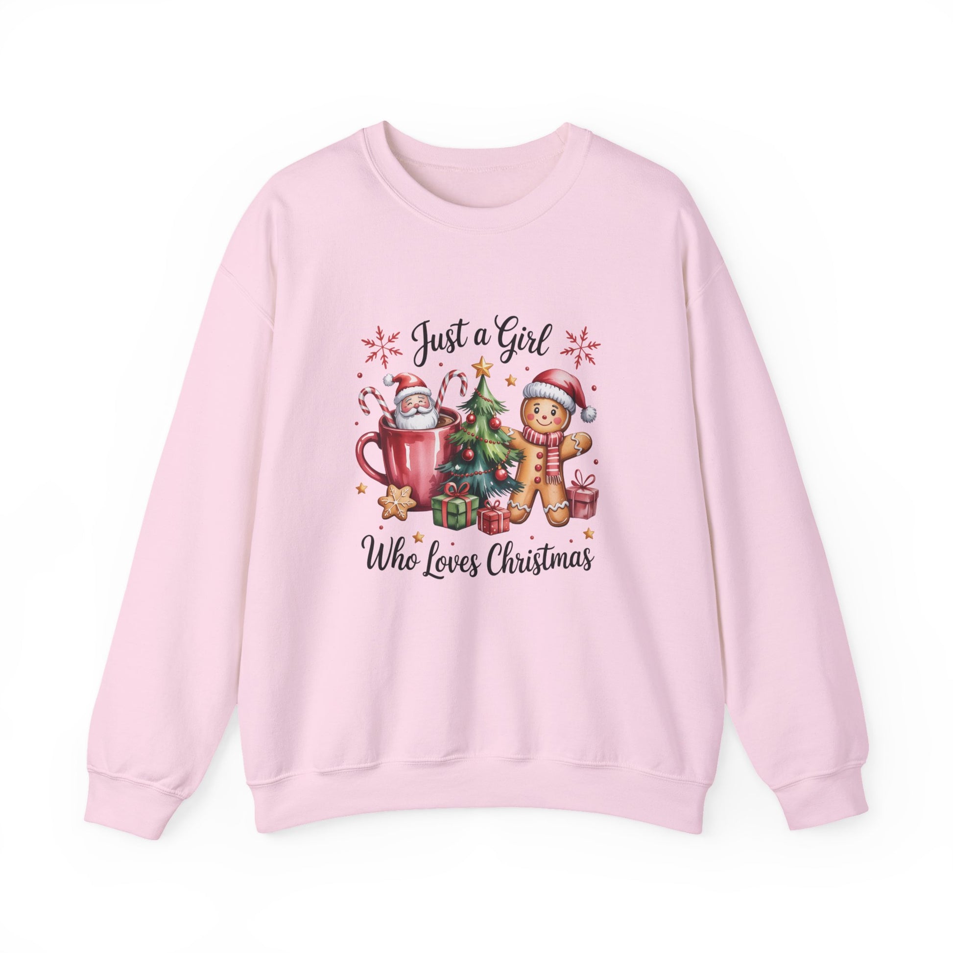 Just a Girl Who Loves Christmas Crewneck Sweatshirt - Samberule