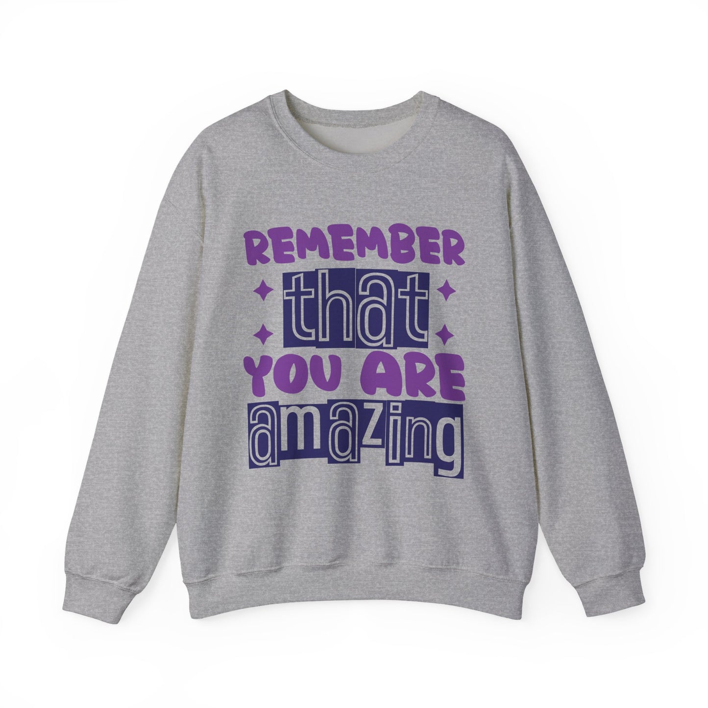 Remember You Are Amazing Mental Health Crewneck Sweatshirt