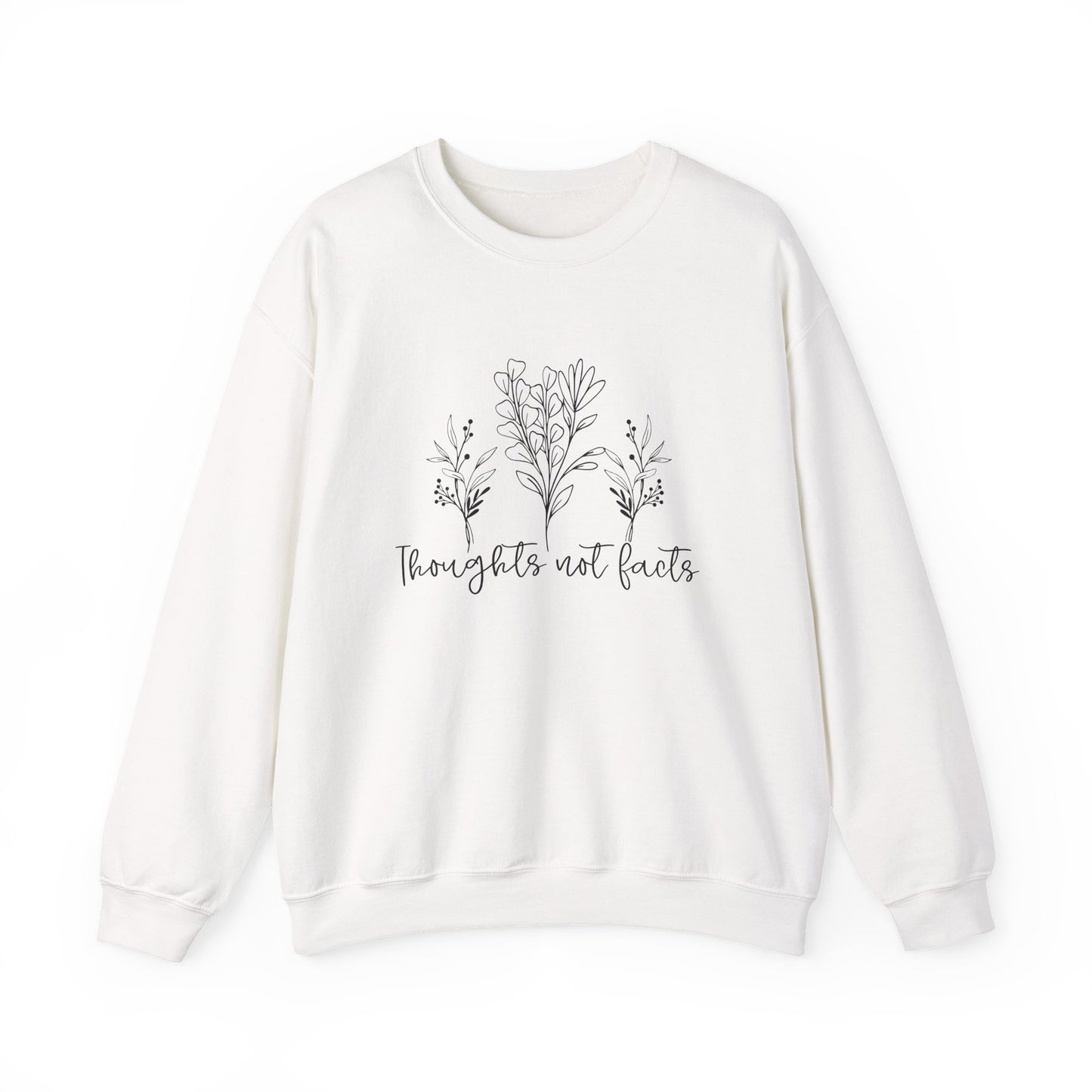 Thoughts Not Facts Mental Health Crewneck Sweatshirt