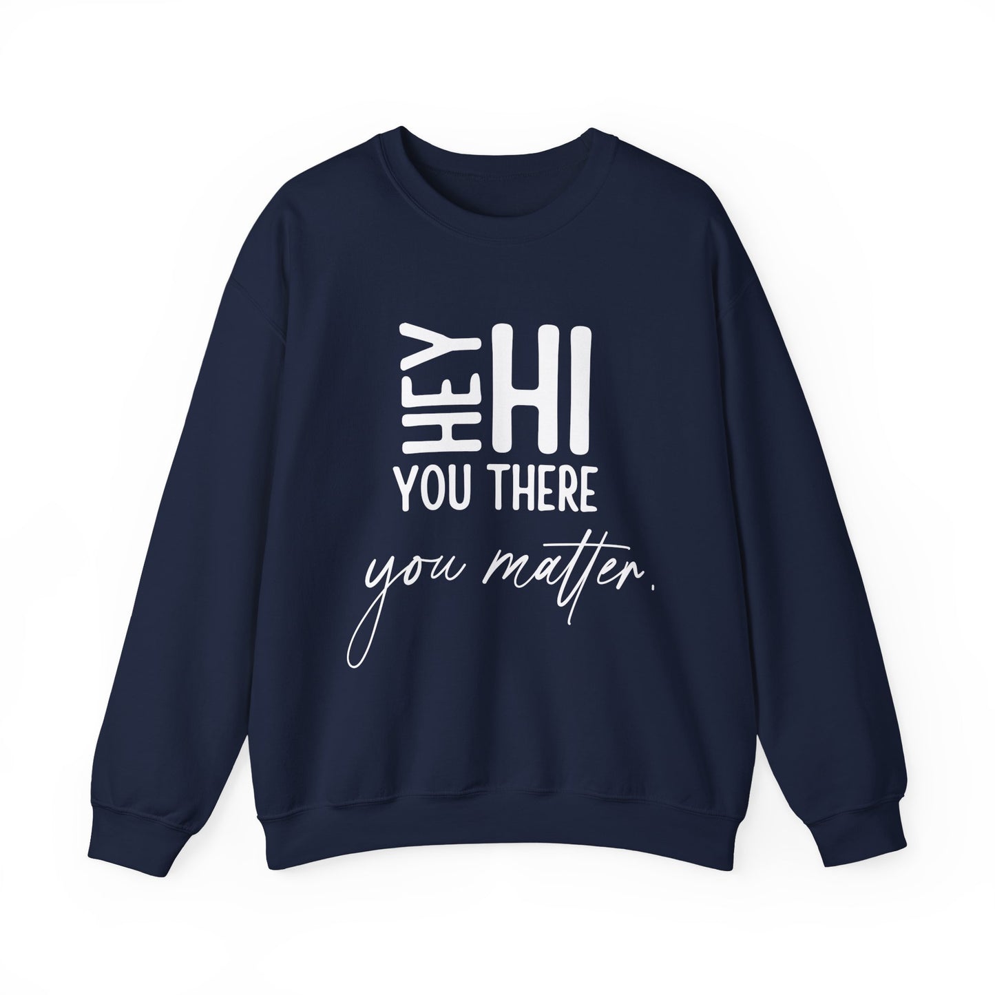 Positive Vibes You Matter Mental Health Crewneck Sweatshirt