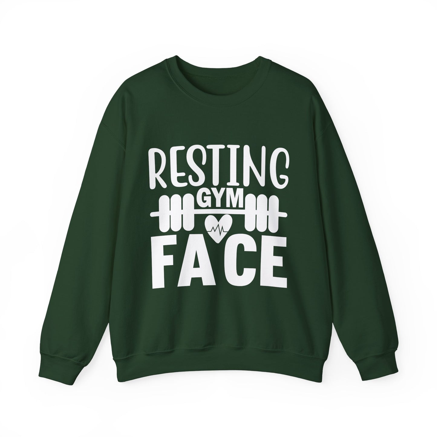 Resting Gym Face Gym Crewneck Sweatshirt