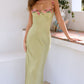 Caroline | Floral Strap Slim Maxi Dress