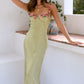 Caroline | Floral Strap Slim Maxi Dress