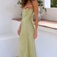 Caroline | Floral Strap Slim Maxi Dress