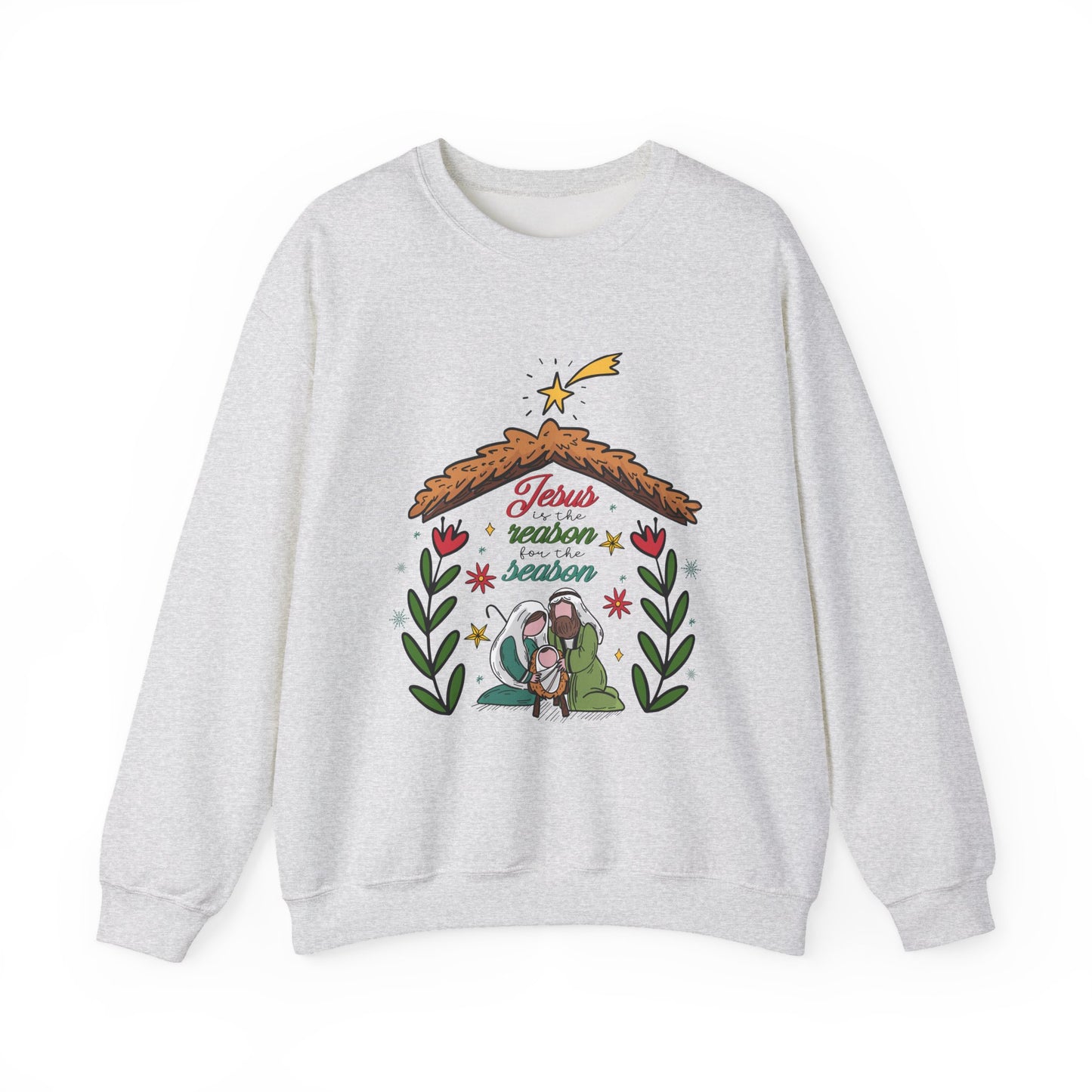 Jesus Is The Reason For The Season Christmas Crewneck Sweatshirt
