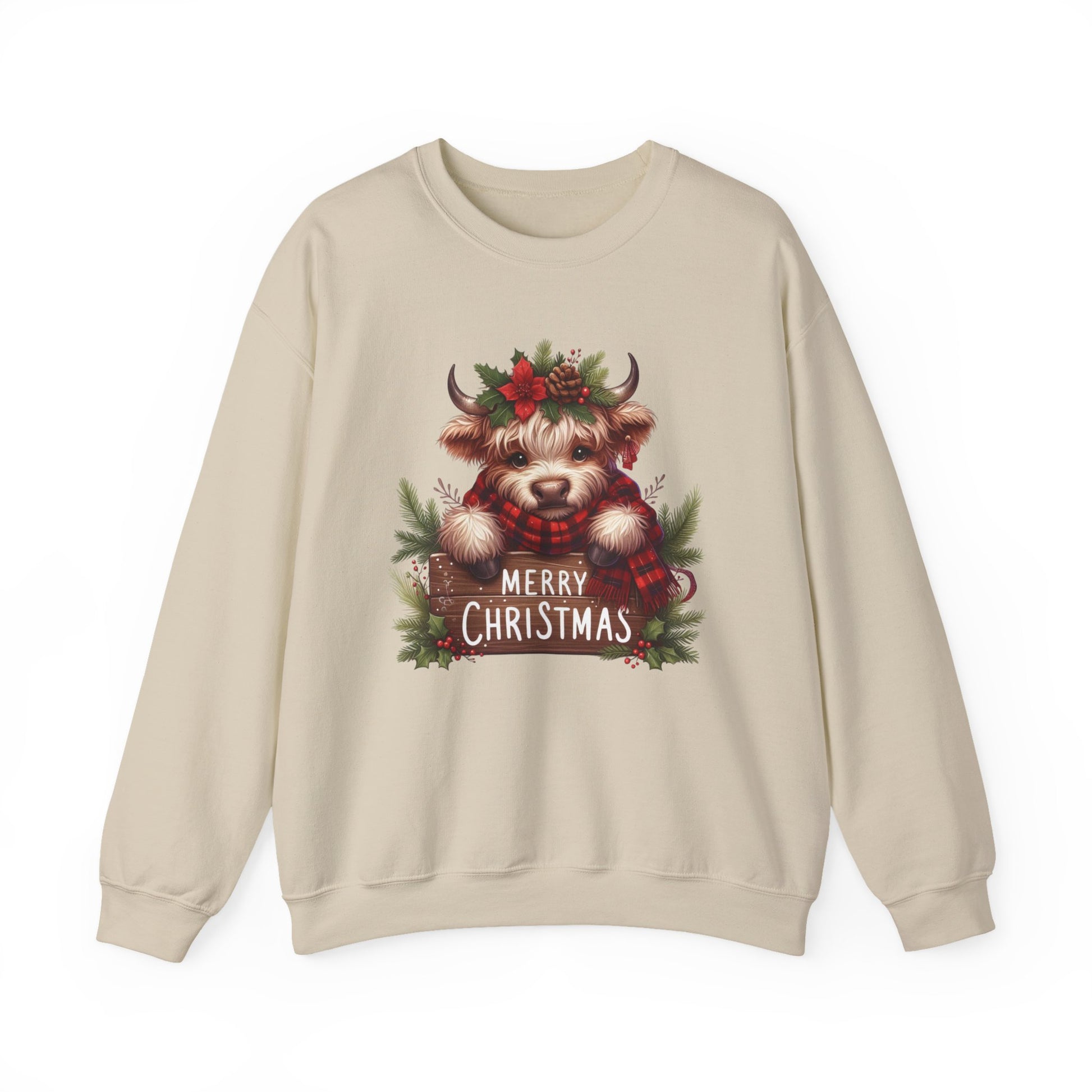 Merry Christmas Cow Christmas Sweatshirt Crewneck - Samberule