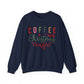 Coffee and Christmas Music Christmas Crewneck Sweatshirt