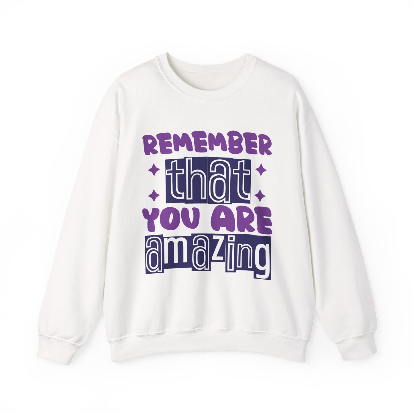 Remember You Are Amazing Mental Health Crewneck Sweatshirt