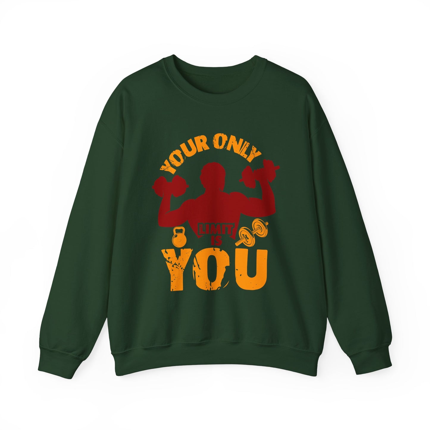 Your Only Limit Is You Gym Crewneck Sweatshirt