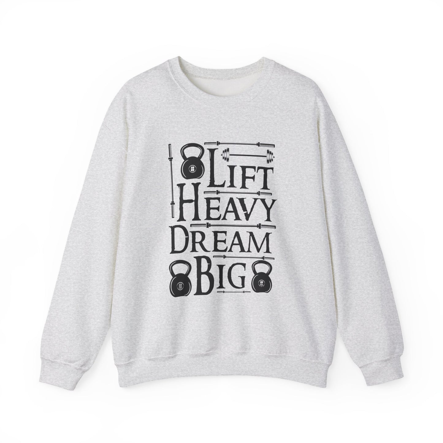 Lift Heavy Dream Big Gym Crewneck Sweatshirt