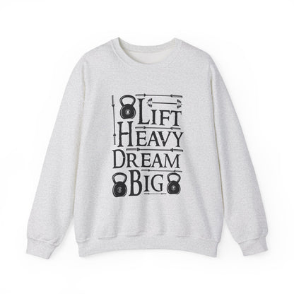 Lift Heavy Dream Big Gym Crewneck Sweatshirt