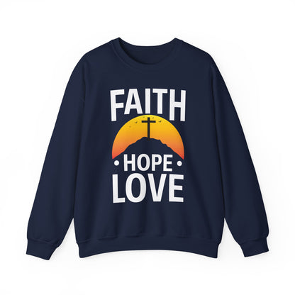 "Faith Hope Love" Faith Crewneck Sweatshirt