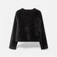 Women’s Faux Fur Jacket with Toggle Buttons - Samberule