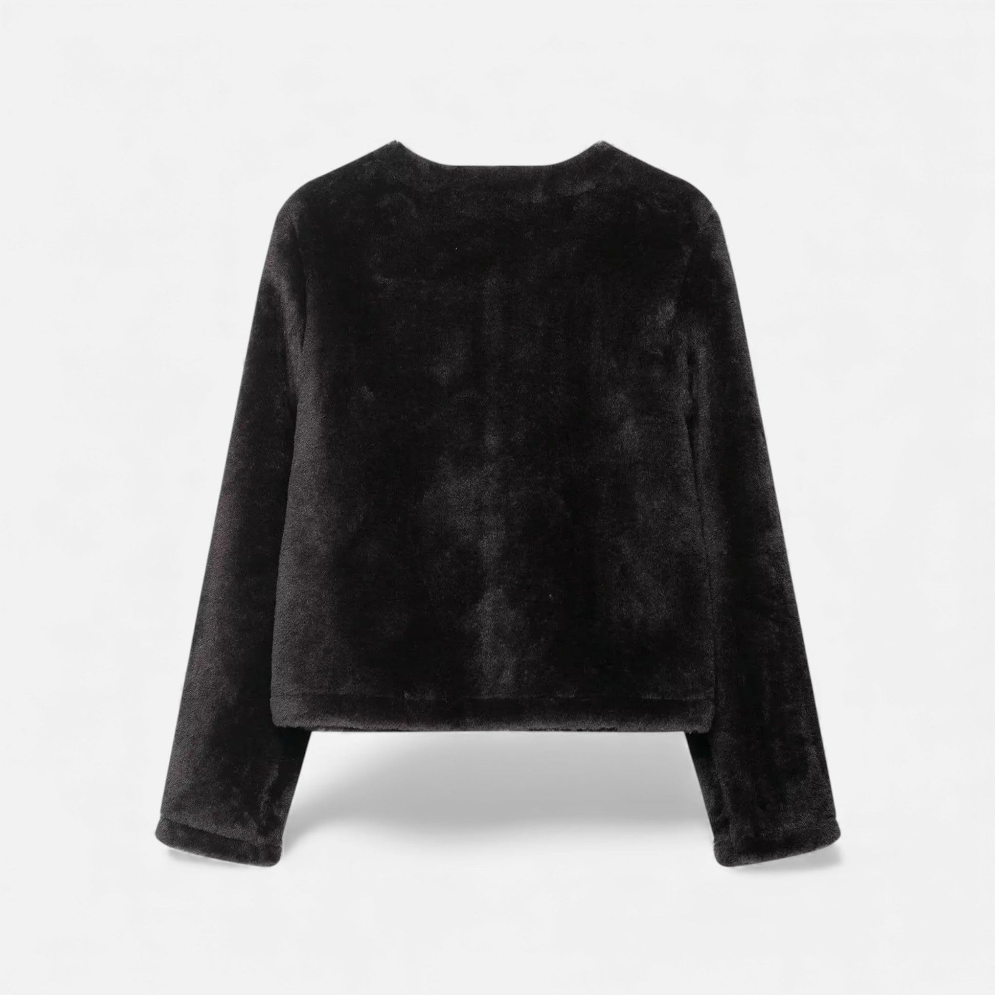 Women’s Faux Fur Jacket with Toggle Buttons - Samberule