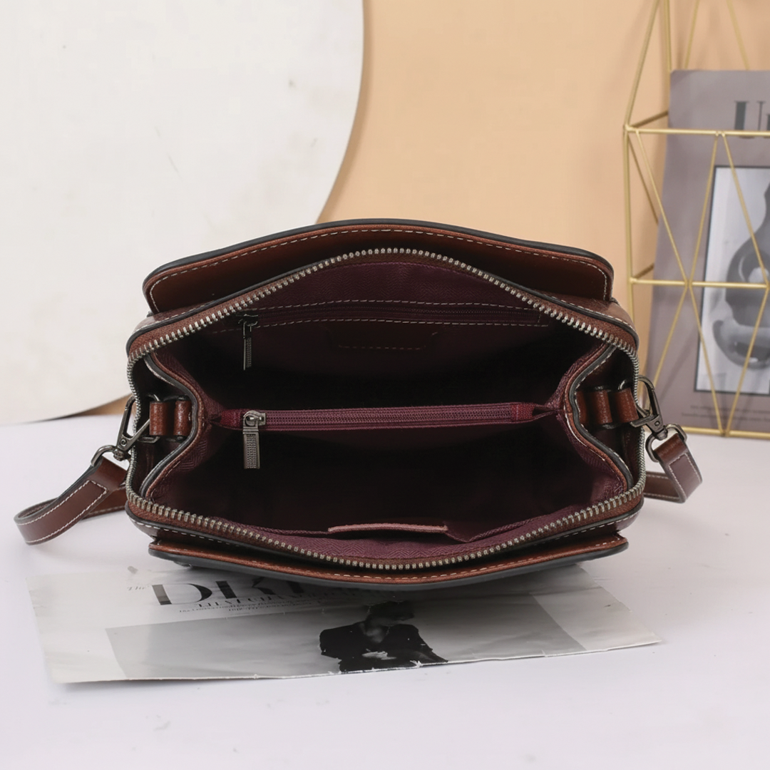 Ellen - Structured Satchel Handbag - Samberule