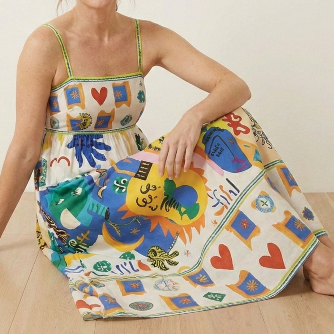 Aubrey - Linen Summer Dress - Samberule