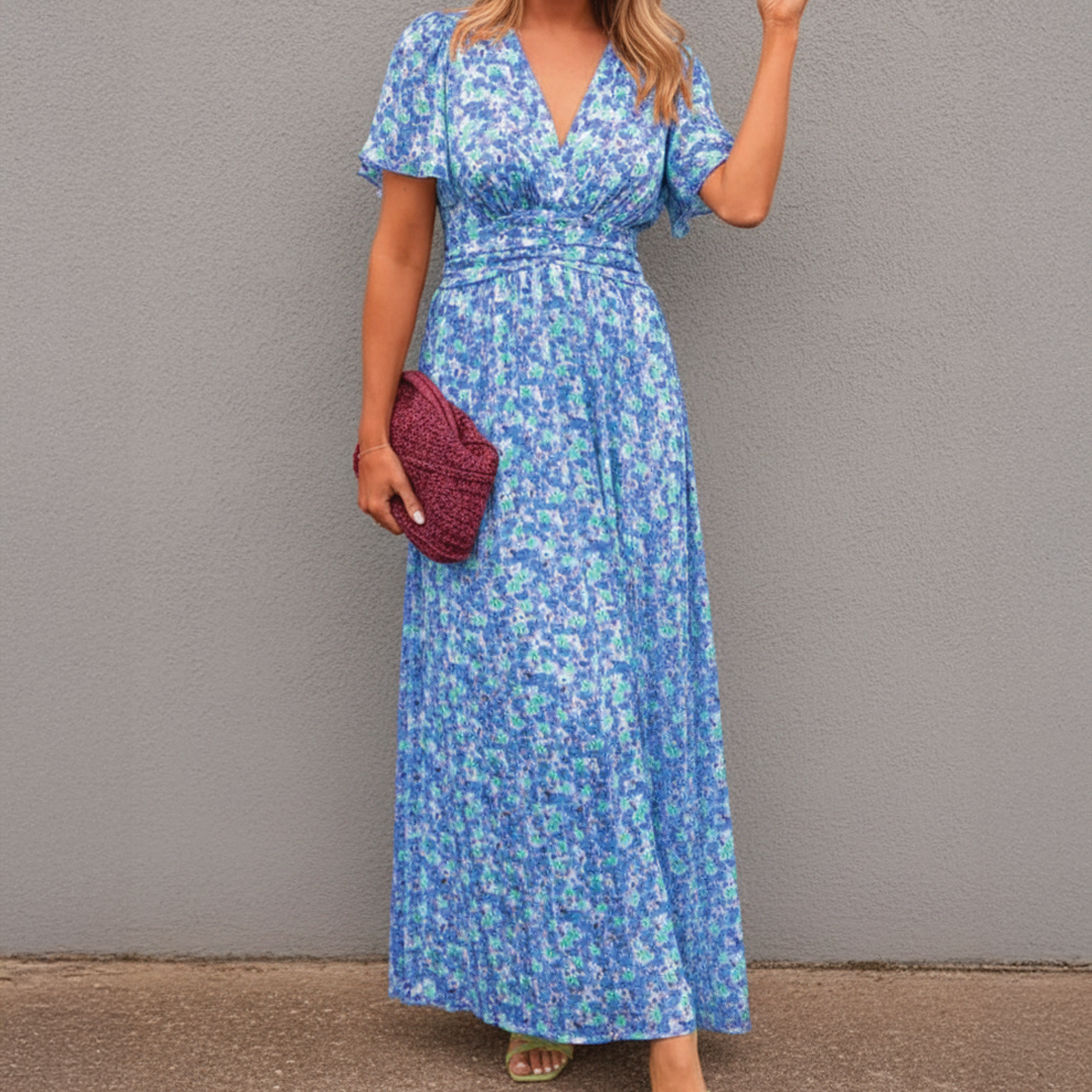 Alice - Floral Elegance Maxi Dress - Samberule