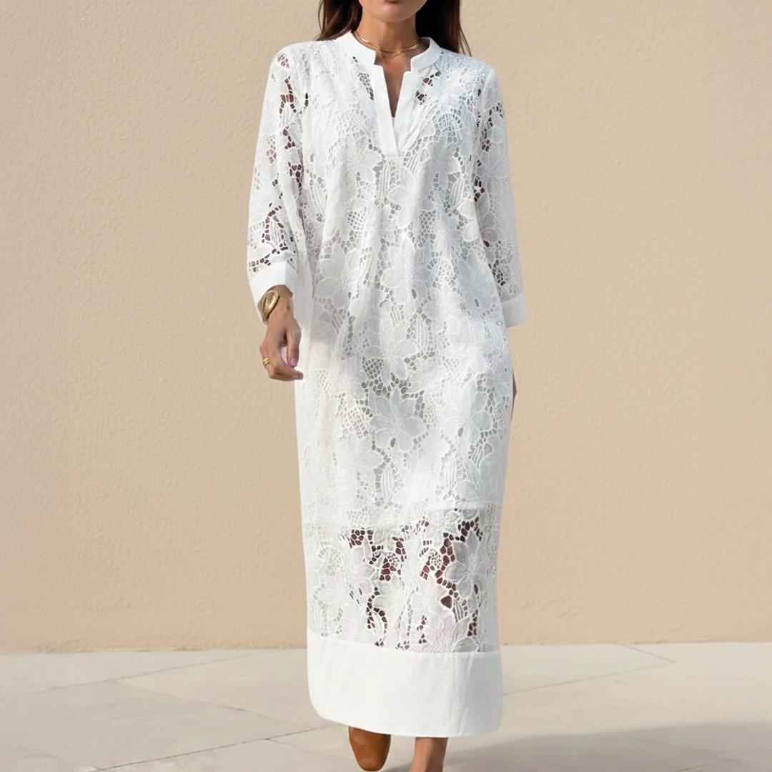 Avery - Lace Layered Dress - Samberule