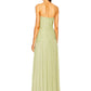 Ruby - Strapless Pleated Maxi Dress - Samberule