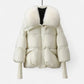 Women’s Puffer Jacket with Fur-Collar - Samberule