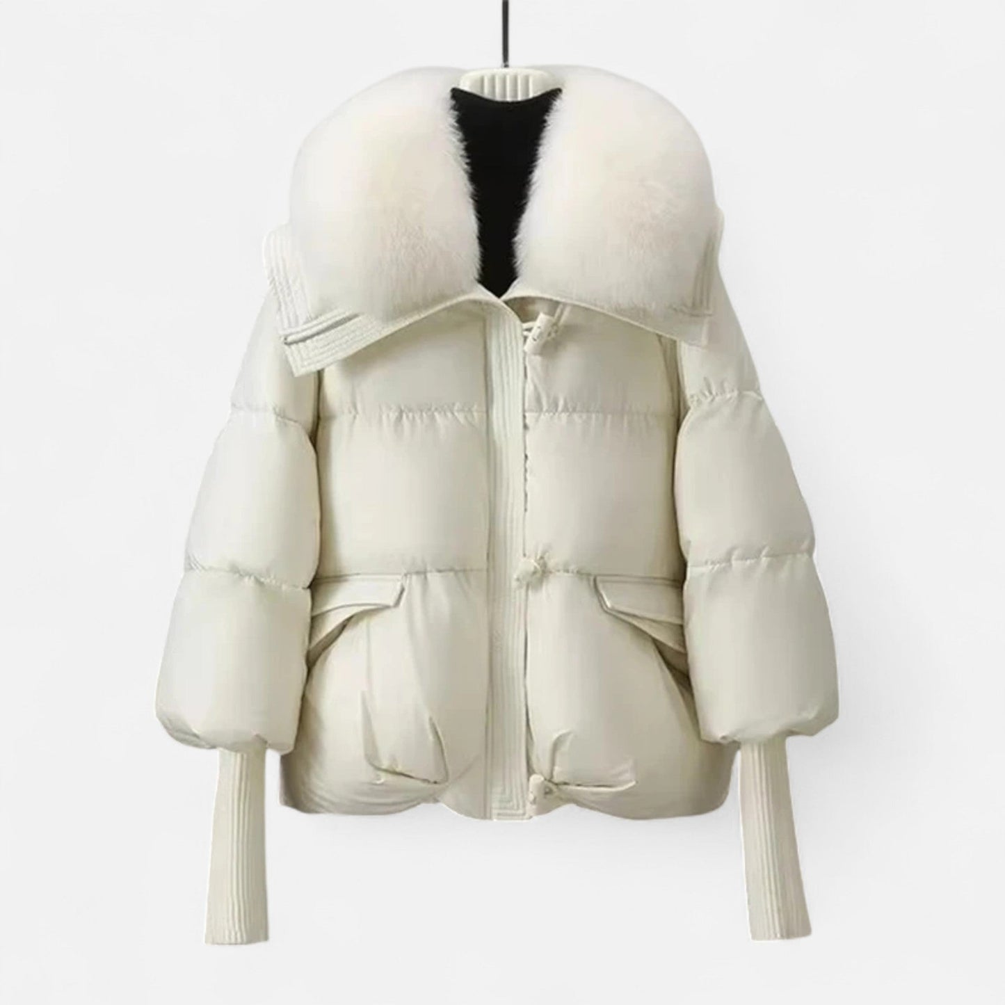 Women’s Puffer Jacket with Fur-Collar - Samberule