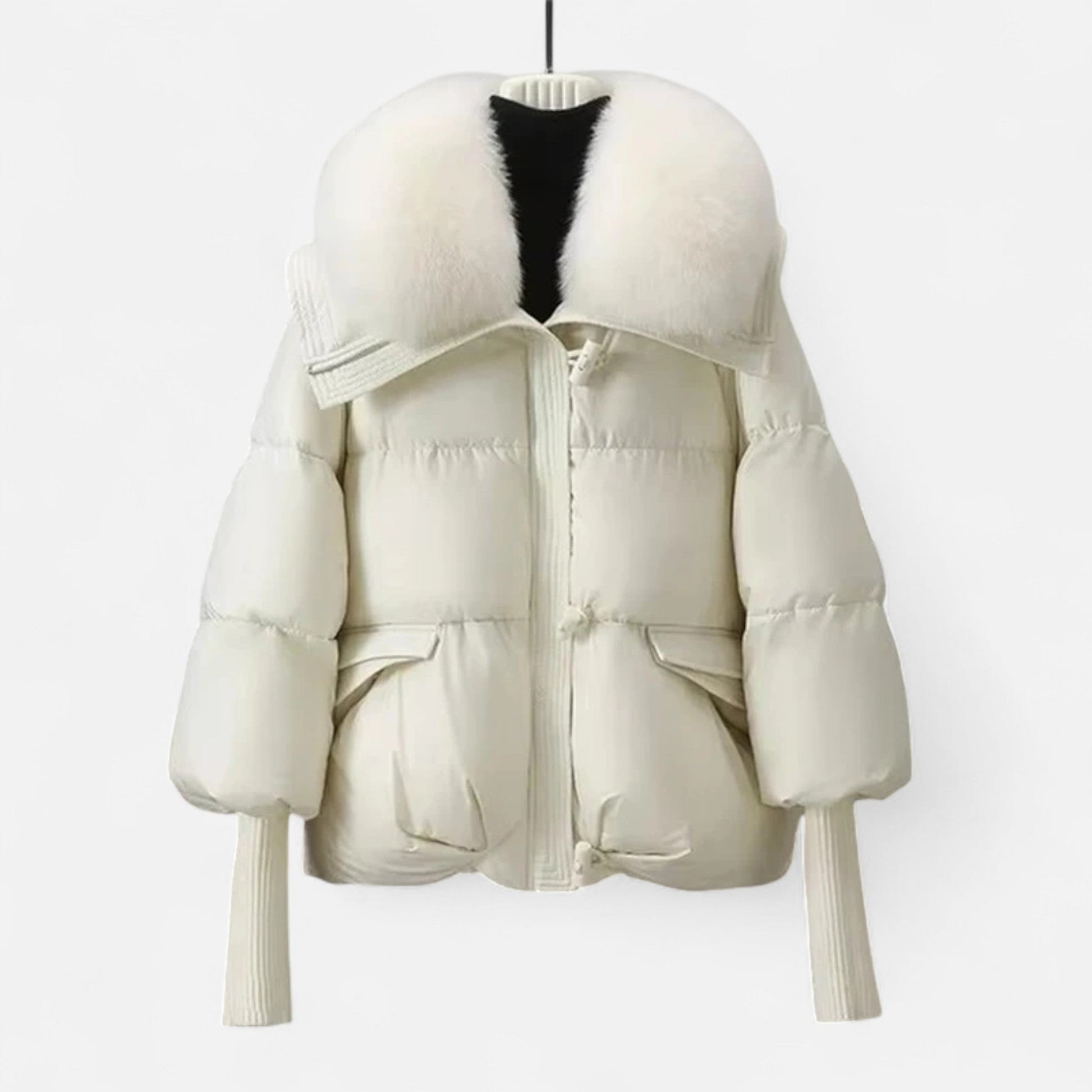 Women’s Puffer Jacket with Fur-Collar - Samberule