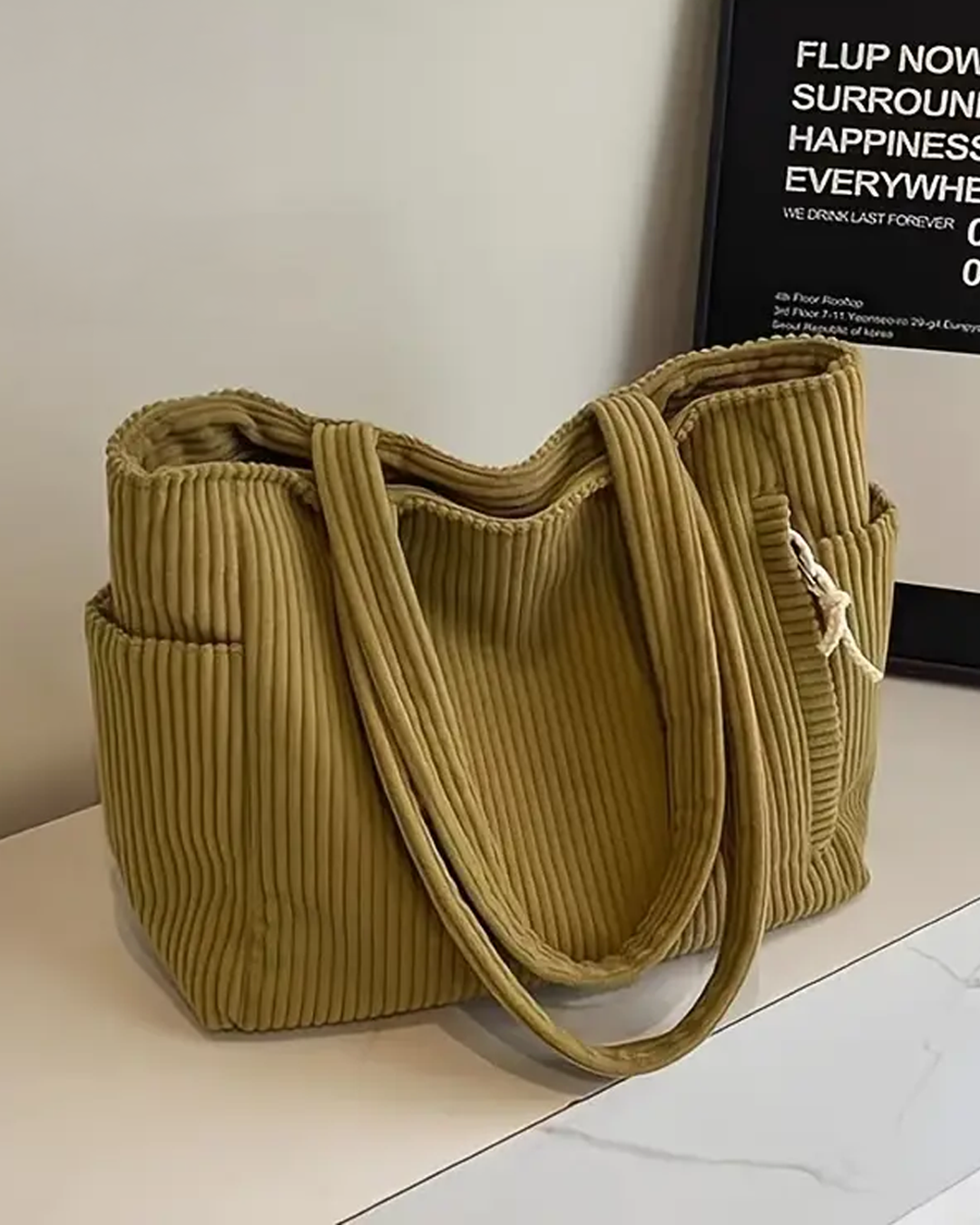 Aubrey - Corduroy Tote Bag - Samberule