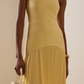 Ruby - Strapless Pleated Maxi Dress - Samberule