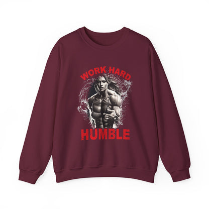 Work Hard & Humble Gym Crewneck Sweatshirt