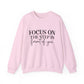 Focus On The Step Motivational Crewneck Sweatshirt
