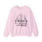 Floral Strength Mental Health Crewneck Sweatshirt
