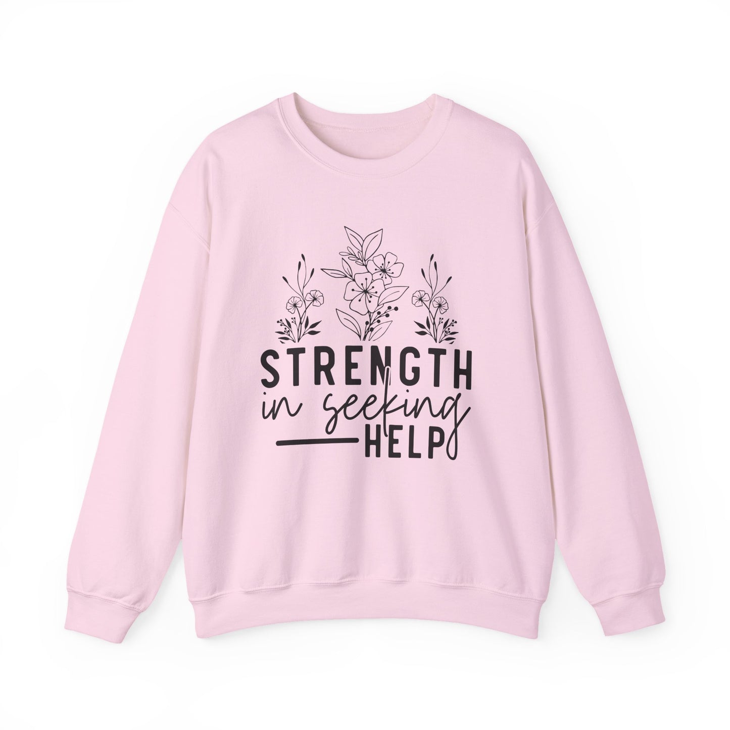 Floral Strength Mental Health Crewneck Sweatshirt