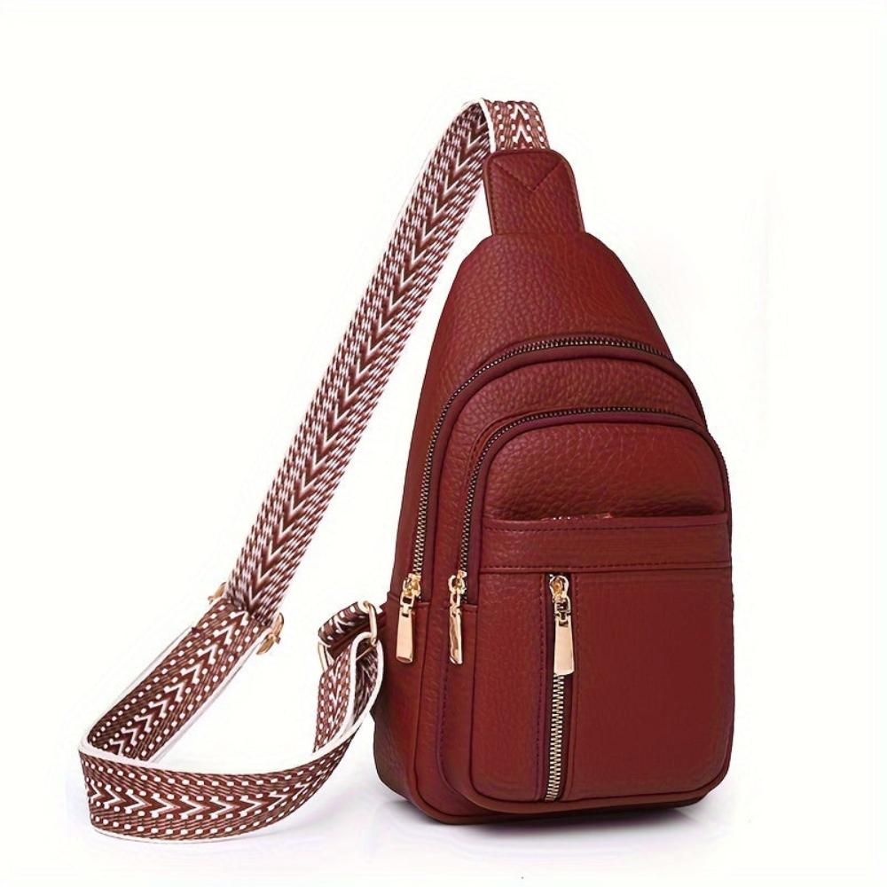 Margaret - Vegan Leather Sling Crossbody Bag - Samberule