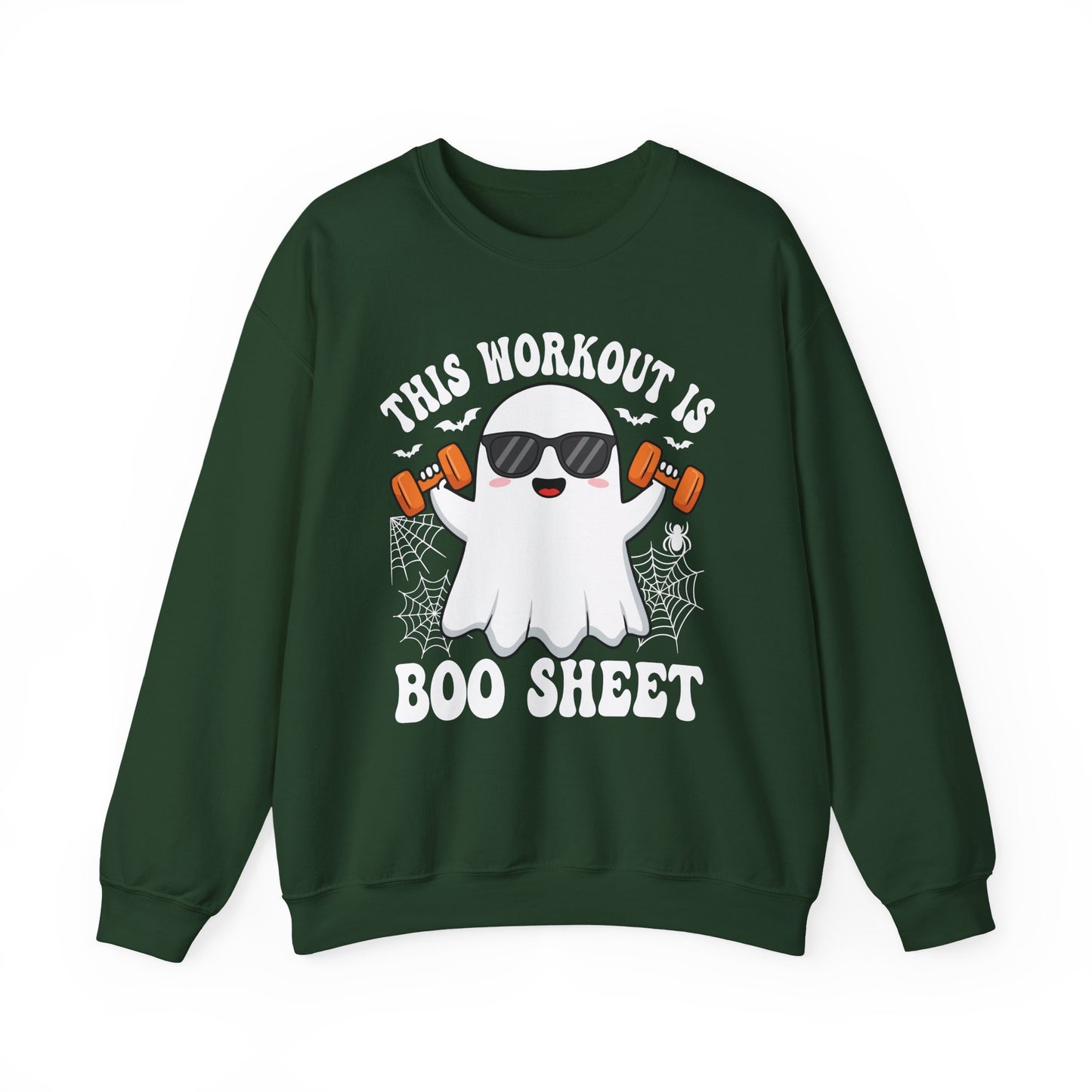 This Workout Is Boo Sheet Gym Crewneck Sweatshirt