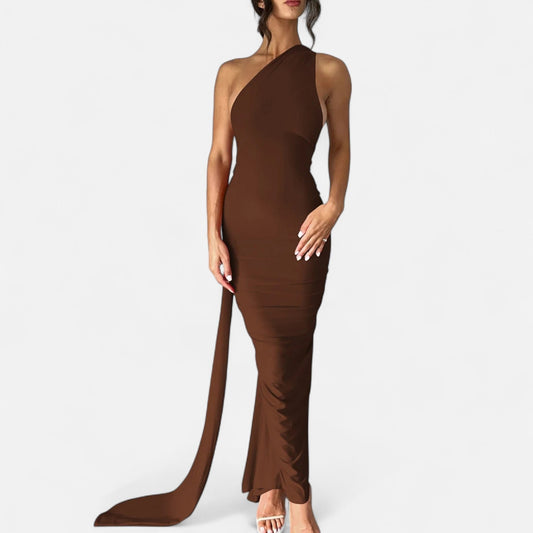 Women’s Backless Scarf-Tie Evening Dress - Samberule