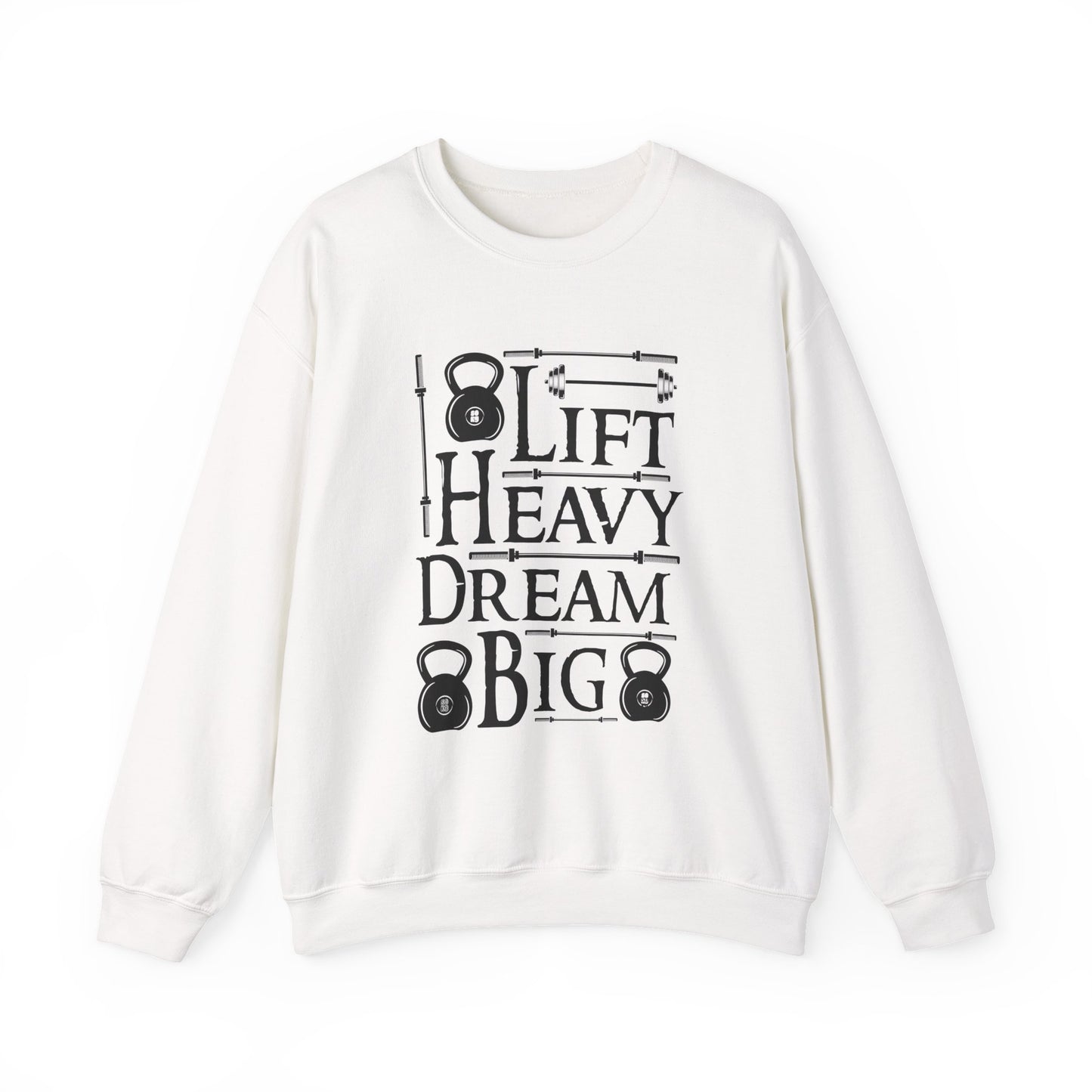 Lift Heavy Dream Big Gym Crewneck Sweatshirt