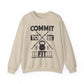 Commit To Be Fit Gym Crewneck Sweatshirt