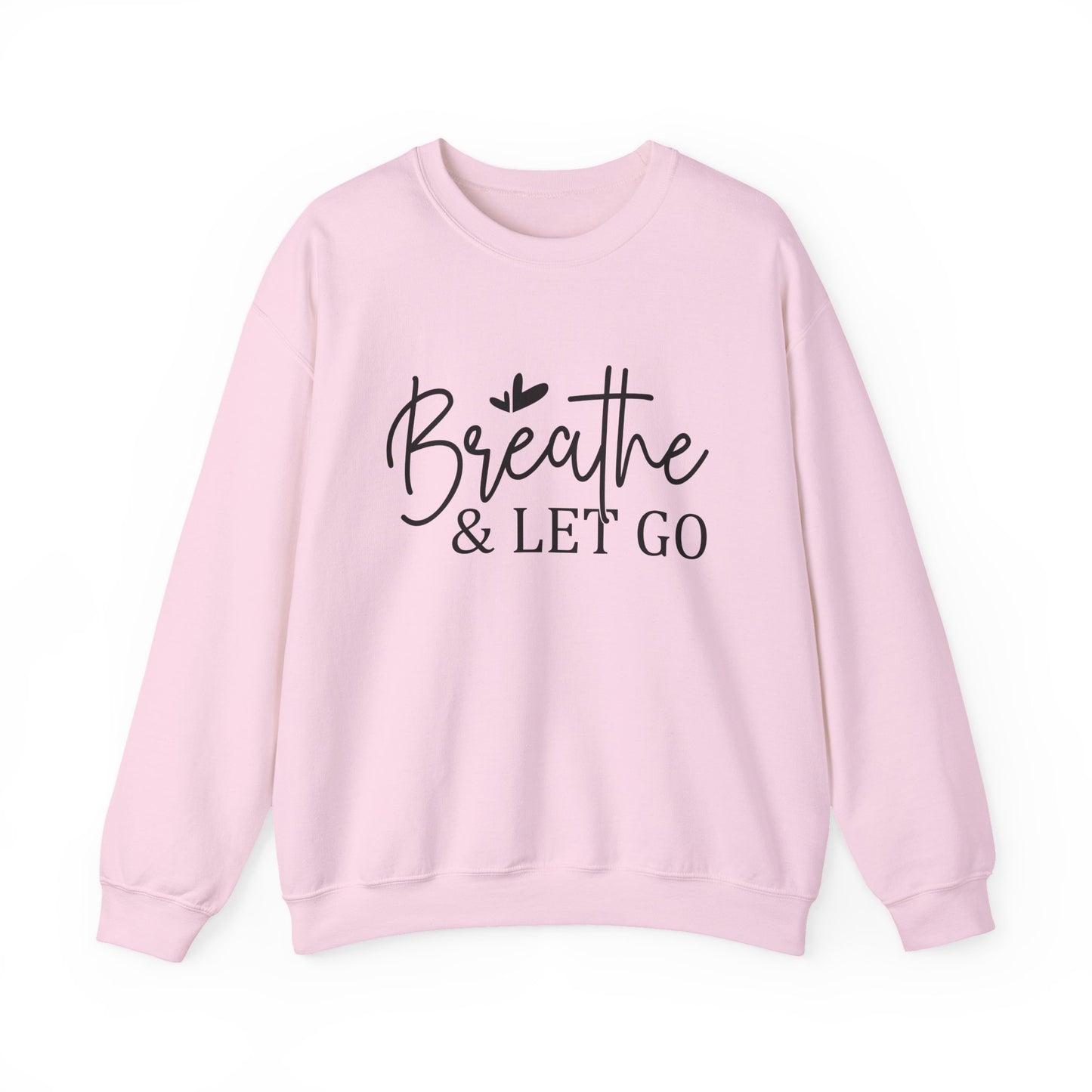Breathe & Let Go Mental Health Crewneck Sweatshirt