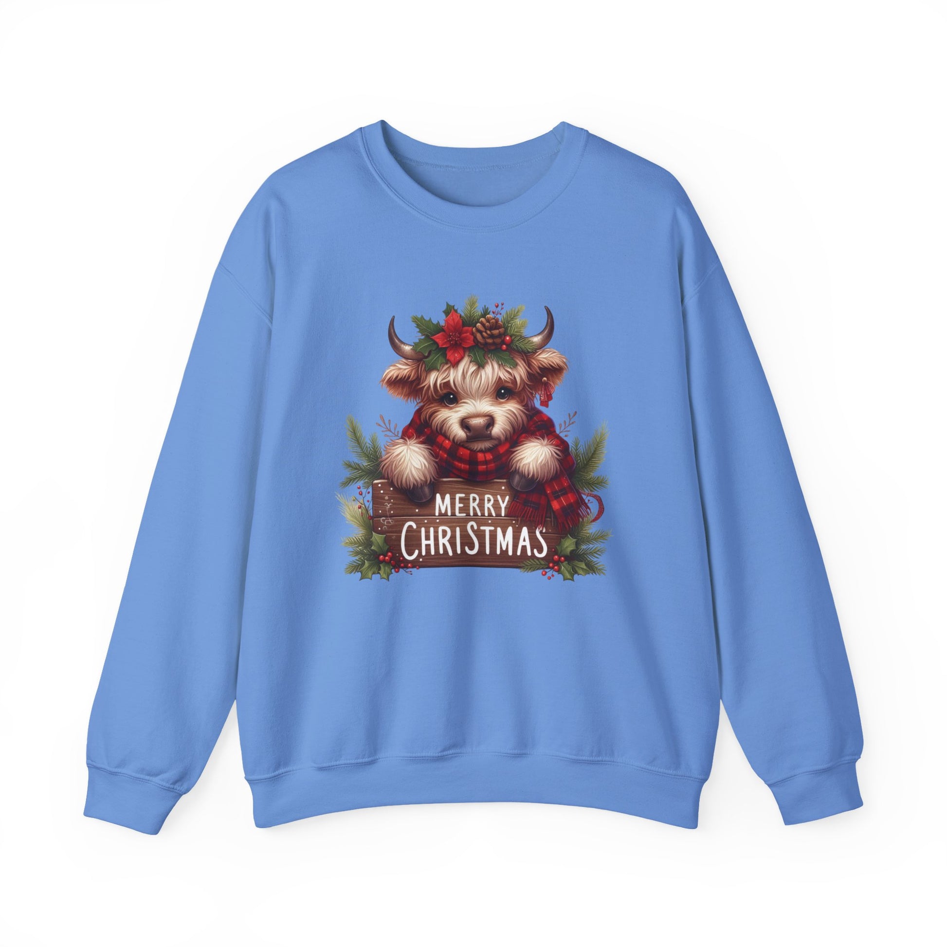 Merry Christmas Cow Christmas Sweatshirt Crewneck - Samberule