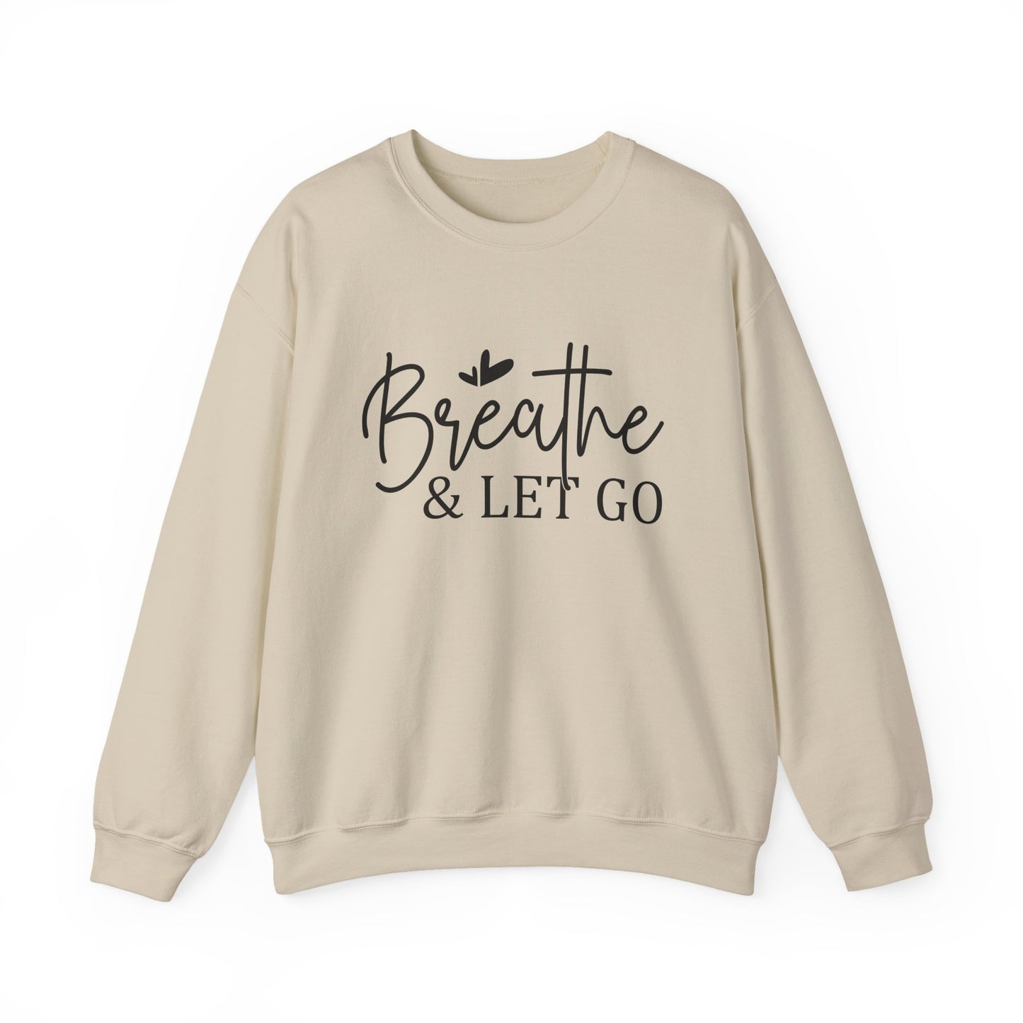 Breathe & Let Go Mental Health Crewneck Sweatshirt