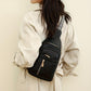 Margaret - Vegan Leather Sling Crossbody Bag - Samberule