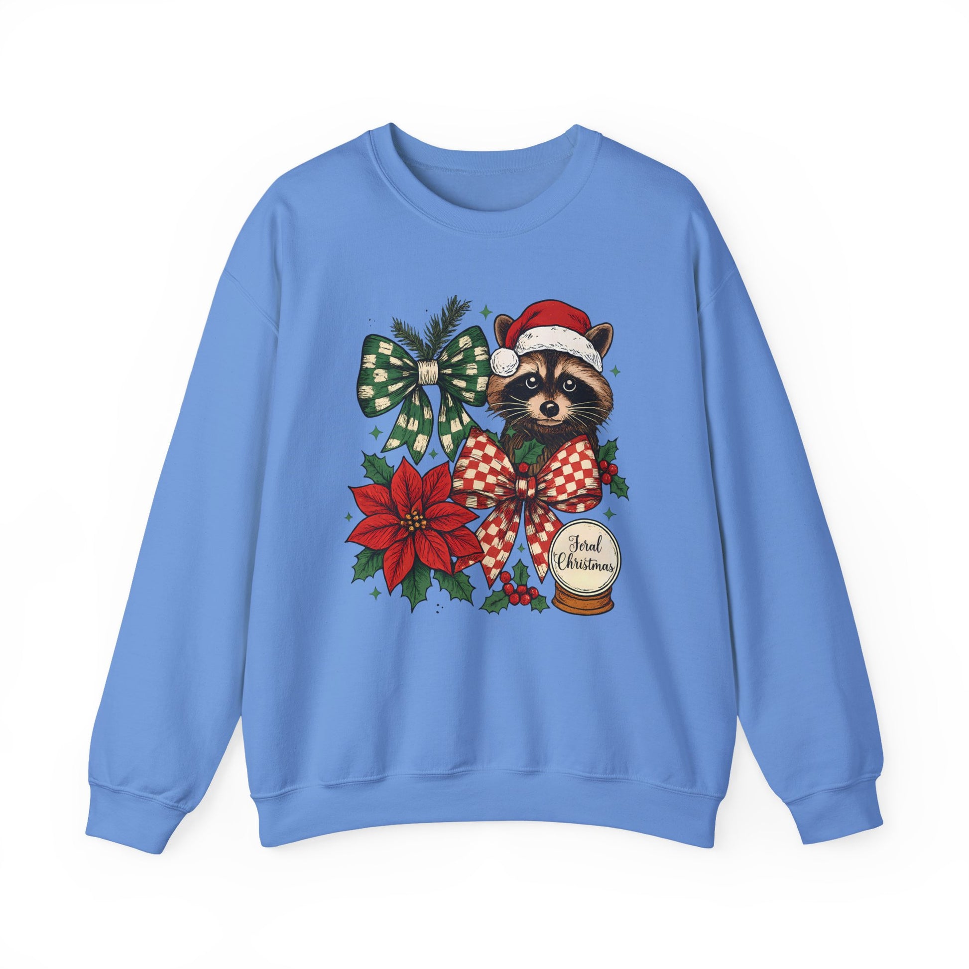 Festive Raccoon Christmas Crewneck Sweatshirt - Samberule