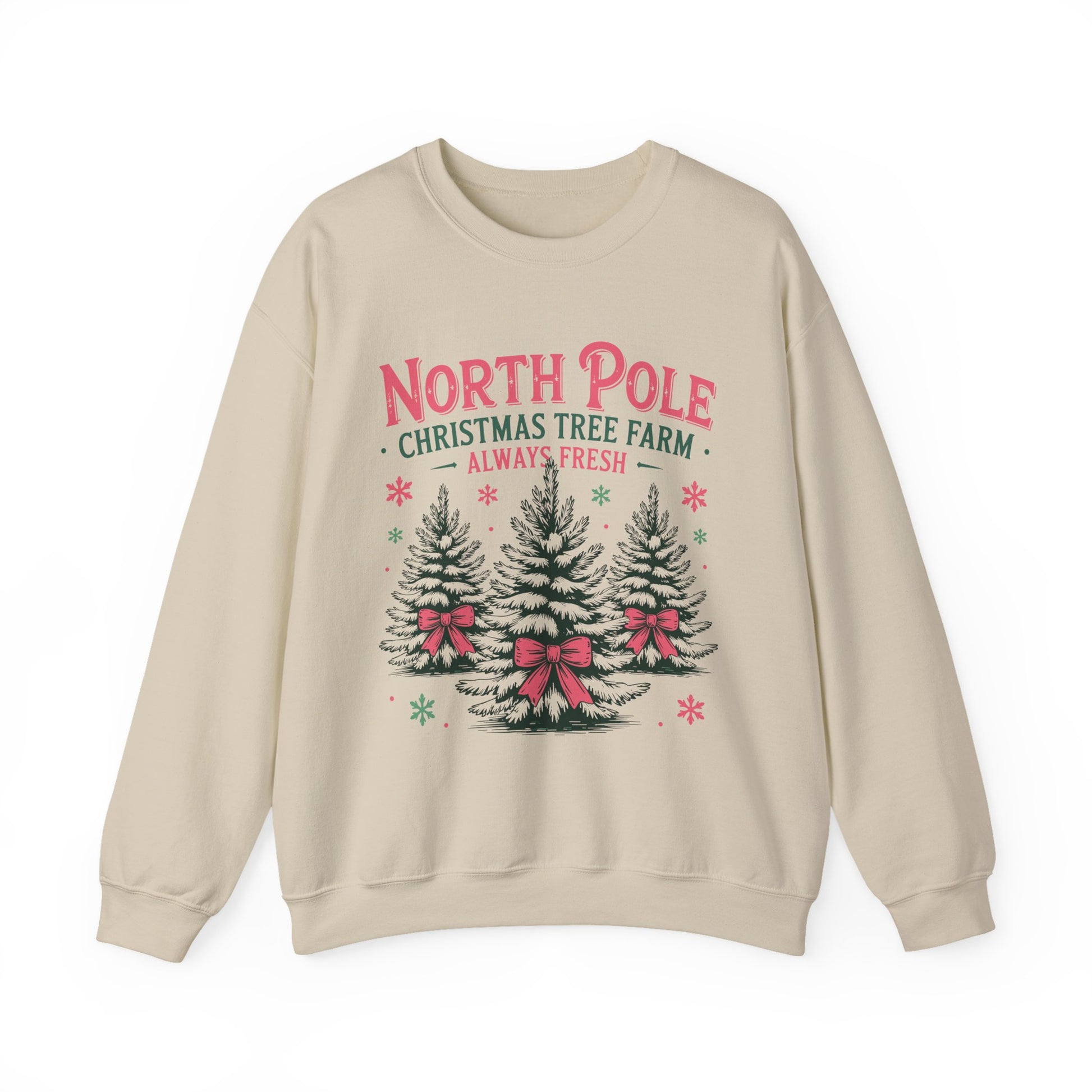 North Pole Christmas Tree Farm Christmas Crewneck Sweatshirt - Samberule